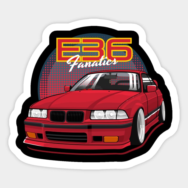 E36 Bimmer Fanatics Sticker by masjestudio